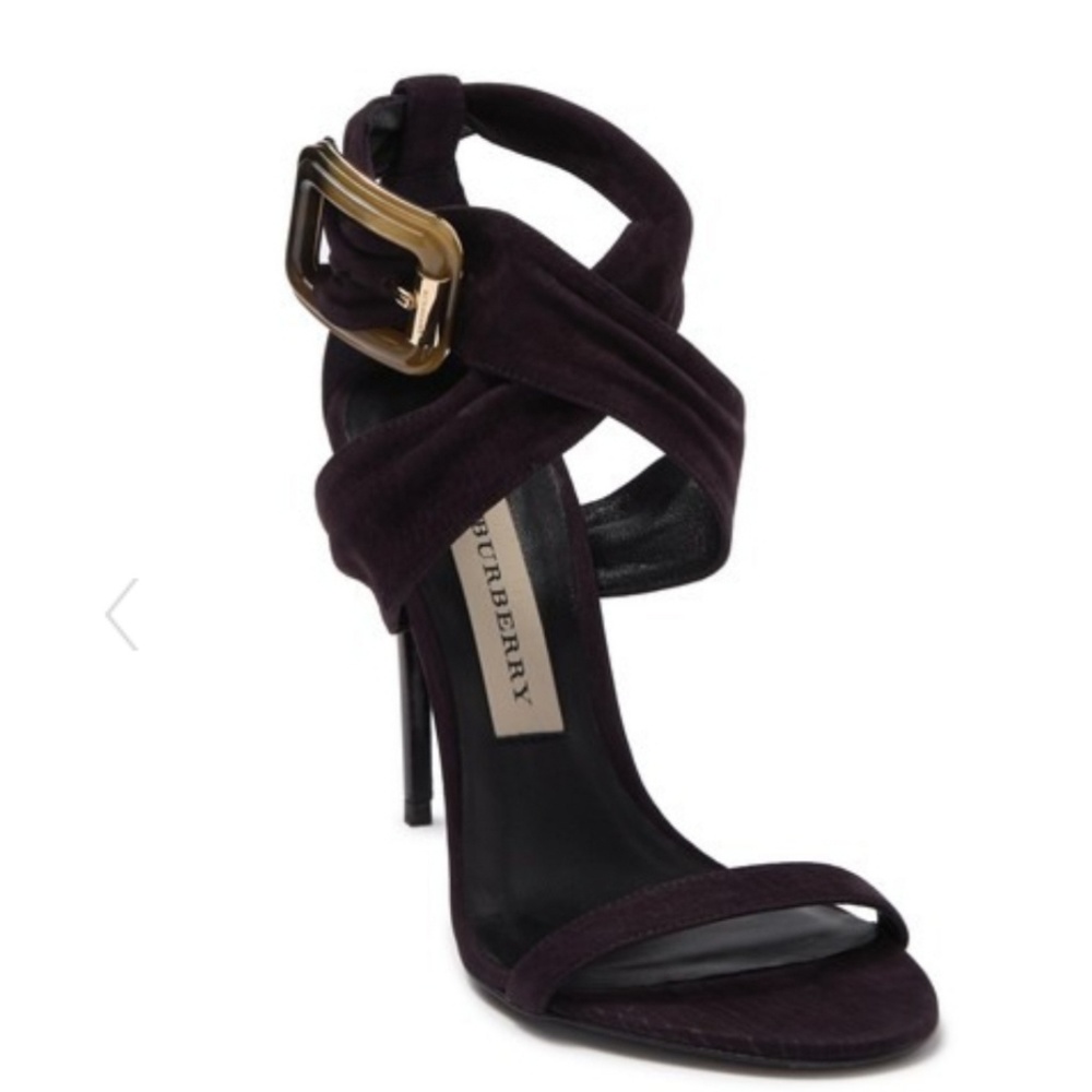 Burberry Trench Buckle Marham Suede Sandal
